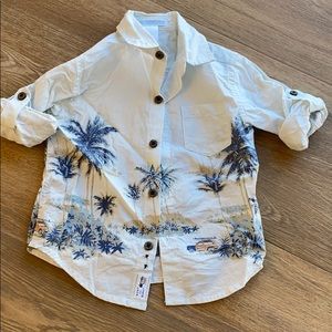 Janie & Jack 12-18 months Hawaiian button up!